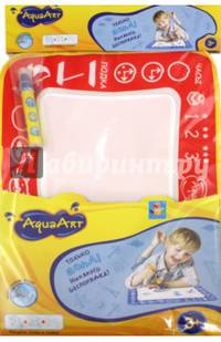 Коврик "AquaArt" для рисования водой (моноцветный, красный) (Т59439)