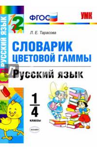 Русский язык. 1-4 классы. Словарик. Цветовая гамма. ФГОС