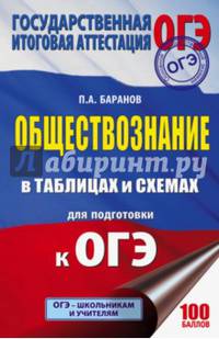 ОГЭ. Обществознание. 5-9 классы. Справочное пособие в таблицах и схемах