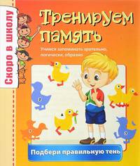 Тренируем память. Подбери правильную тень. Учимся запоминать зрительно, логически, образно