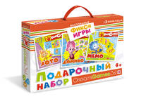 Фиксики.Набор Подарочный.3в1.Лото,мемо,домино+3Пазл Мини.коробка с ручкой.00384