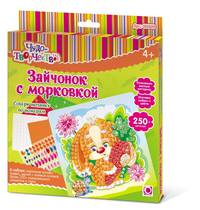 Чудо-Творчество. Мозаика самокл. Зайчонок с морковкой арт. 00609