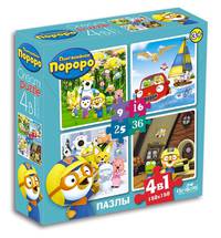 Пороро.Пазл.Набор.4в1.9-16-25-36Эл.Играем вместе.02182