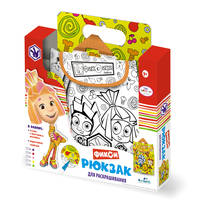 Фиксики. Сумка - рюкзак для раскрашивания. 31х30х12см, арт.02328