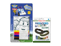 Робокар Поли. Футболка д/раскраш. рост 104-116см + Paracord Extreme. Military. ПРОМО