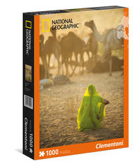 CLem.National Geographic.Пазл.1000 эл. 39302 Индианка, смотрящая на караван верблюдов (n)