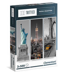 CLem.Триптих.Пазл.3х500 эл. 39305 Легенды Нью-Йорка (n)