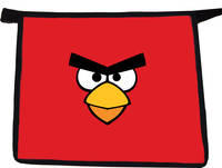 Папка- для тетрадей Angry birds ,формат А4,пластик, на молнии