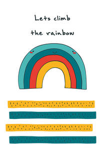 Блокнот для записей &quot;Let's climb the rainbow&quot; (А5)