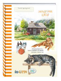 Блокнот. Загадочные коты (рыжая полоска)
