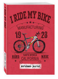 Блокнот. I ride my bike. Красный