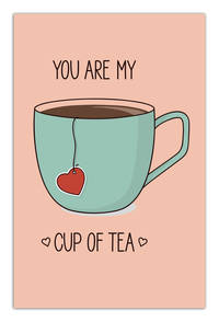 You are my cup of tea (aquamarine cup) (А5)