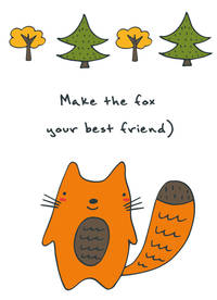 Блокнот для записей &quot;Make the fox your best friend&quot; (А6)