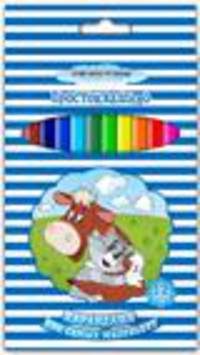 Цвет. каранд."Простоквашино" толс. трехгр.12цв,к/у