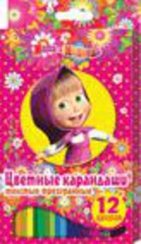 Цв.карандаши"Маша и Медведь"толс.трехгр.12цв. 2014