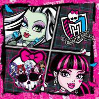 Салфетки"СТРАШНО КРАСИВЫЕ",33*33см,20шт.2-х сл._МХ