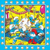 Салфетки"СМУРФИКИ",33*33см, 20шт. 2-х сл._Смурфики