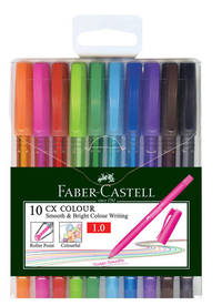 Роллер CX Color, в пласт. пенале, набор цветов, 10 шт.