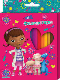 Фломастеры 12цв. &quot;Disney&quot; Доктор Плюшева