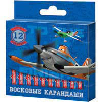 Восковые карандаши 12шт. &quot;Disney&quot; Самолеты