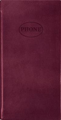 Телефонно-адресная книга 80x155, NEBRASKA (Бордовый)