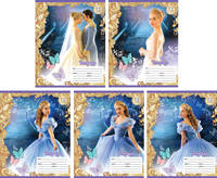 Тетради 12л. клетка "Disney" Золушка 5диз.в асс.
