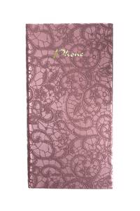 Телефонно-адресная книга 80x155, CALABRIA (Бордовый)