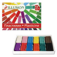 Пластилин ILLUSION 12 цв. 168 г 3+