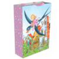 Пакет подарочный"Дюймовочка и ласточка" 350*250*90