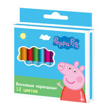 Восков. карандаши 12шт. &quot;Свинка Пеппа&quot;