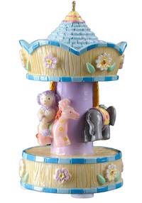 Украшение КАРУСЕЛЬКА на батарейке 9.5см (Разноцветн)