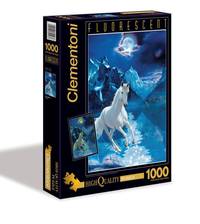 CLem.Пазл. 1000эл. Флуоресцентный.30886 Белый конь ночью