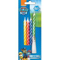 Свечи музык. 8см "Happy Birthday", 4шт_Paw Patrol