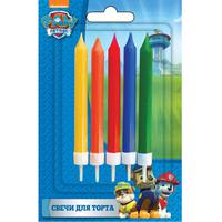 Набор свечей с держат, 5шт*7см_Paw Patrol