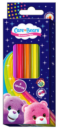 Фломастеры 6 цветов Care Bears™