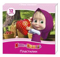 Пластилин 12 цв. "Маша и Медведь"