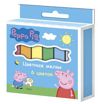 Цв. мелки 6 цв. тм &quot;Peppa Pig&quot;