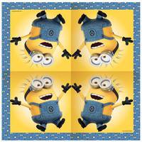 Салфетки 33х33см, 20шт, Minions