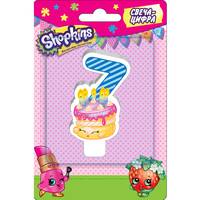 Свеча-цифра №7, 8см_Shopkins