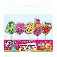 Свечи на палочках, 5шт. "Classic"_Shopkins