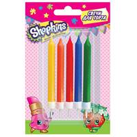 Набор свечей с держат, 5шт*7см_Shopkins