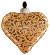 Набор 3 украшения УЗОР 5см (Золотой)