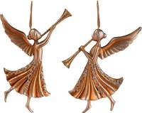 Украшение АНГЕЛ С ДУДОЧКОЙ 11см (Золотой)