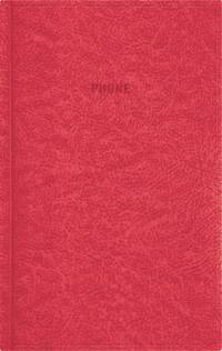 Телефонно-адресная книга 130x210, PERFECT (Красный)