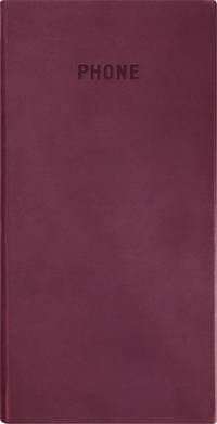 Телефонно-адресная книга 80x155, VIVELLA (Бордовый)
