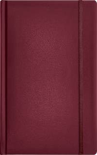 Записная книга, на резинке, 130х210, ARIANE (Бордовый)