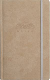 Записная книга, на резинке, 130х210, ETHNIC (Бежевый)