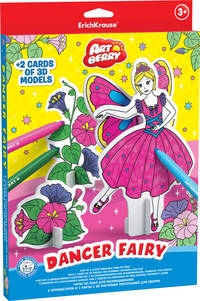 Игровой 3D пазл для раскрашивания Artberry/Dancer Fairy (6 флом+2 карты с фигур д/сборки) (Разноцветн)