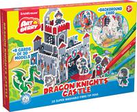 Игровой 3D пазл для раскраш Artberry/Dragon Knights Castle (10 флом+6 карт с фигур д/сборки+игровое поле) (Разноцветн)