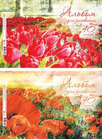 Альбом А4 40л Красная поляна, клеевое скрепление